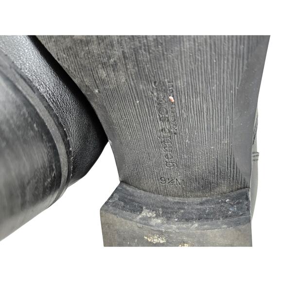 Gentle Souls 9.5 Brian Black Leather Tall Boot Buckle Riding Classic Comfort - Picture 3 of 5